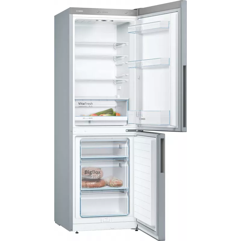 Bosch Serie 4 KGV332LEA jää-pakastinyhdistelmä vapaasti seisova 289 L ruostumaton teräs