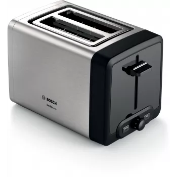 Bosch TAT4P420DE leivänpaahdin 2 viipaletta 970 W musta, hopea