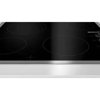 Bosch Serie 2 PKE645CA2E keittotaso musta, ruostumaton teräs kalusteisiin 60 cm keraaminen keittotaso 4 vyöhykettä