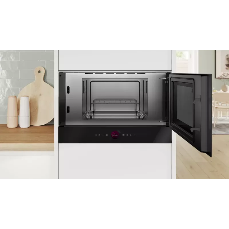 Bosch Serie 8 BER7321B1 mikroaaltouuni musta yksittäismikroaaltouuni kalusteisiin 21 L 900 W