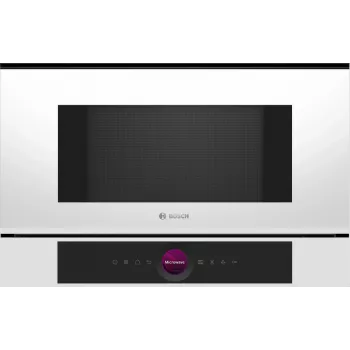 Bosch Serie 8 BFL7221W1 mikroaaltouuni valkoinen yksittäismikroaaltouuni kalusteisiin 21 L 900 W