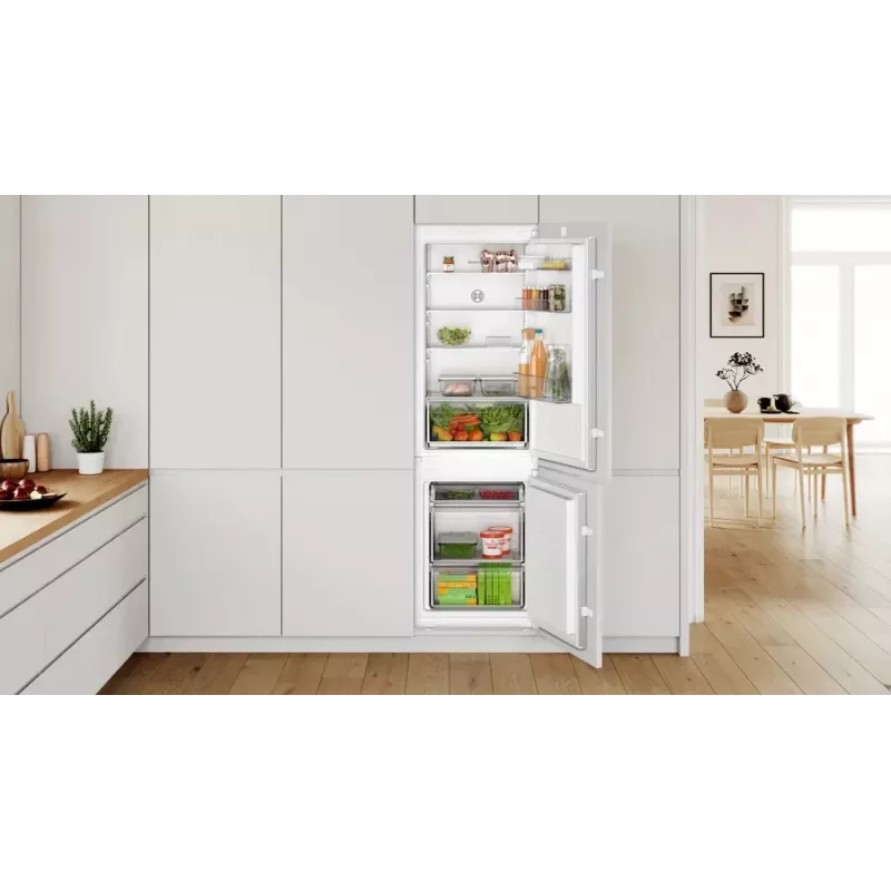 Bosch Serie 2 KIV865SE0 jää-pakastinyhdistelmä kalusteisiin sijoitettava 267 L valkoinen