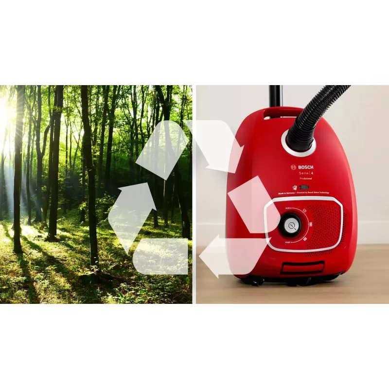 Bosch BGB41PET1 pölynimuri 4 L sylinteripölynimuri kuiva 700 W pölypussi