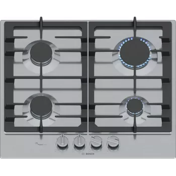 Bosch Serie 6 PCP6A5I90 keittotaso ruostumaton teräs kalusteisiin sijoitettava 60 cm kaasu 4 vyöhykettä