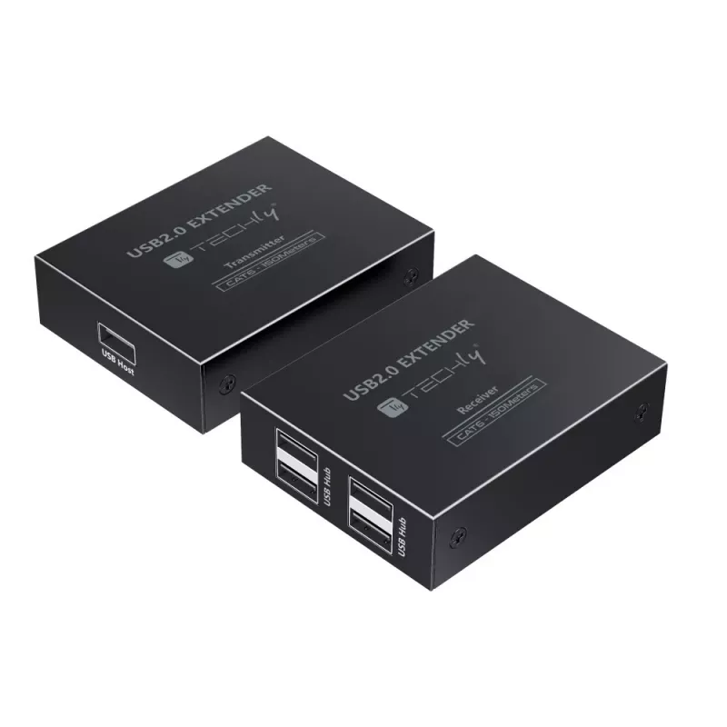 Techly IUSB-EXTEND1504P USB-jatko lähetin ja vastaanotin
