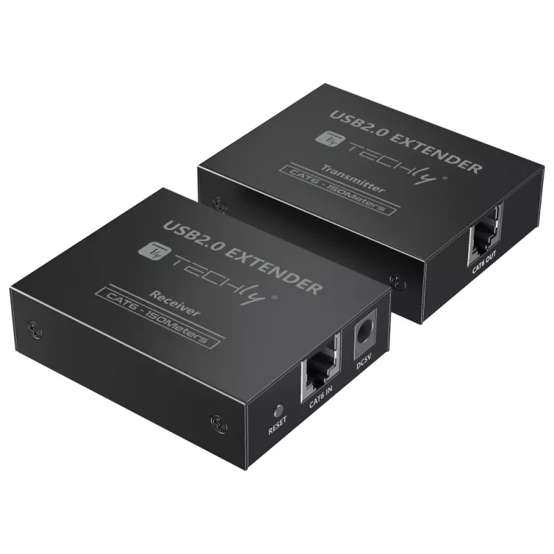 Techly IUSB-EXTEND1504P USB-jatko lähetin ja vastaanotin