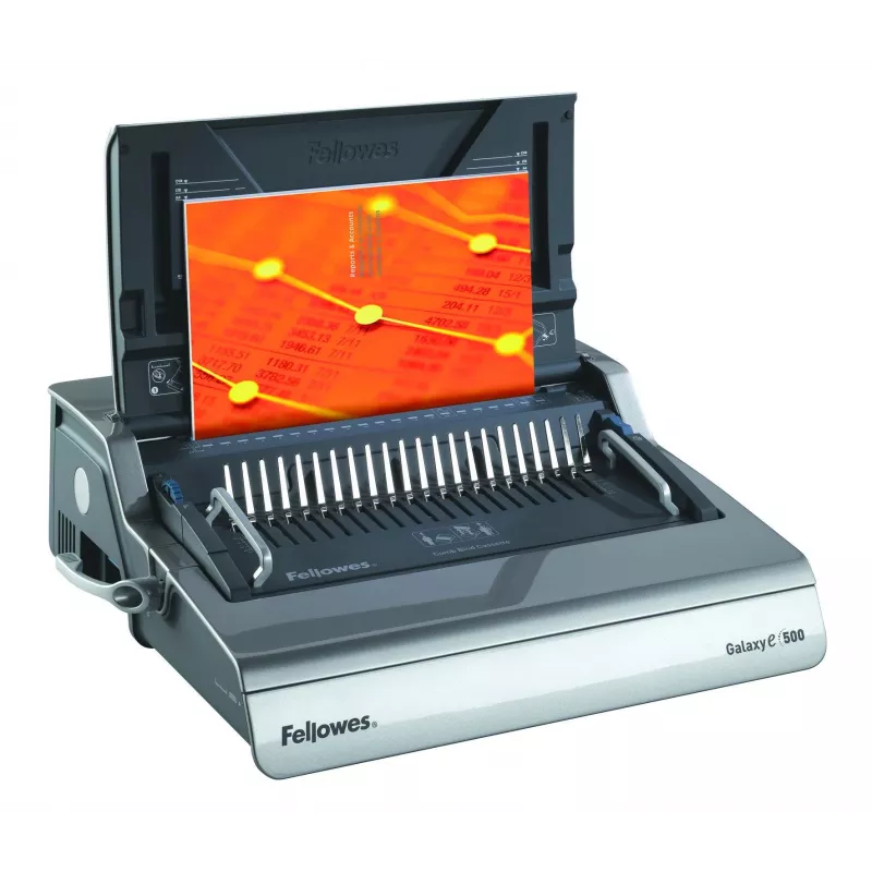 Fellowes Galaxy E Comb -sidontalaite 500 arkkia musta, hopea