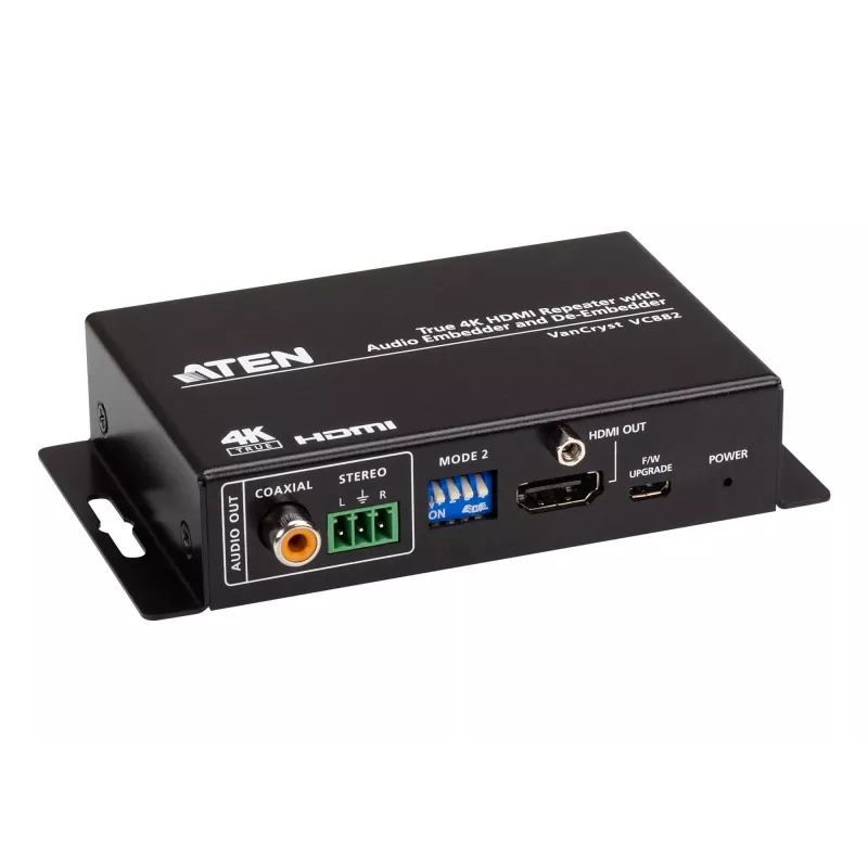 ATEN True 4K HDMI-toistin audio-embedderillä ja de-embedderillä