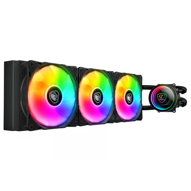 All-in-One-nestekylmä COUGAR Gaming CGR-PSDELRGB-B-360 12 cm musta