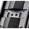 PC-kotelo Silverstone RVZ02 Small Form Factor musta, hopea