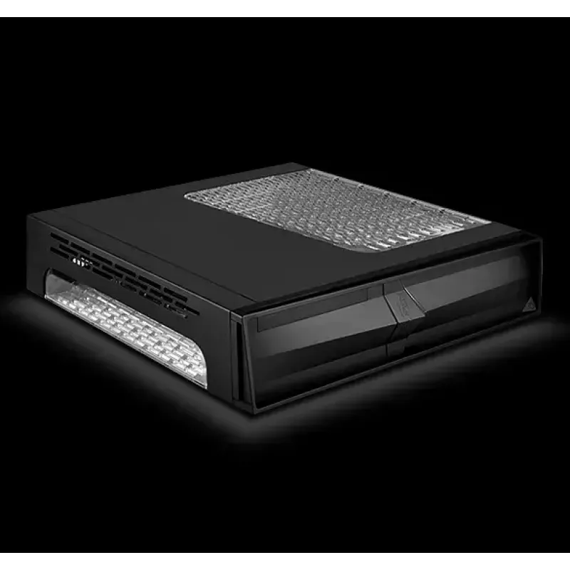 PC-kotelo Silverstone RVZ02 Small Form Factor musta, hopea