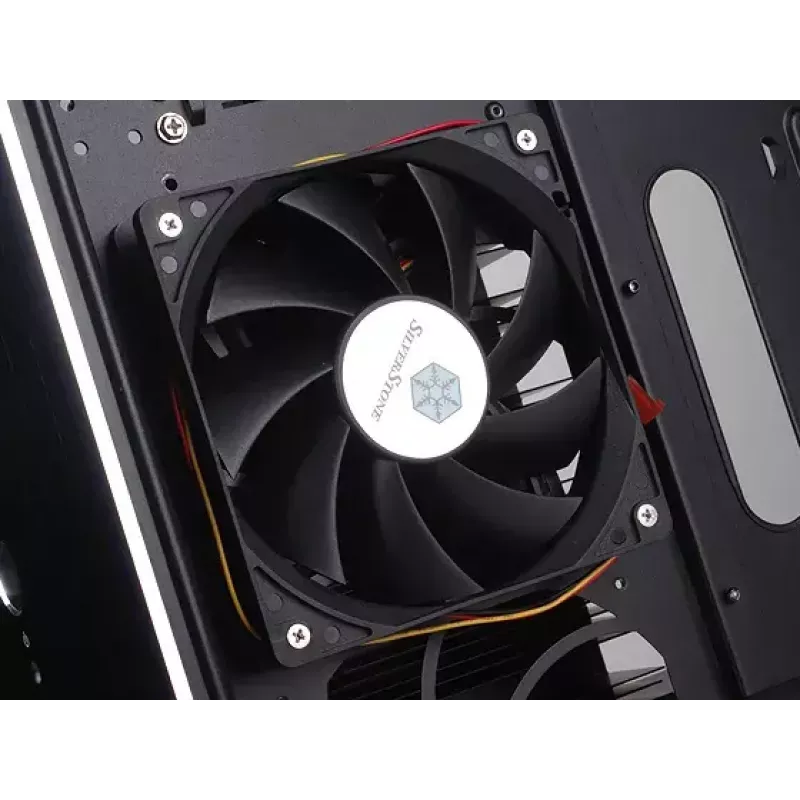 PC-kotelo Silverstone TJ04-E Midi Tower musta