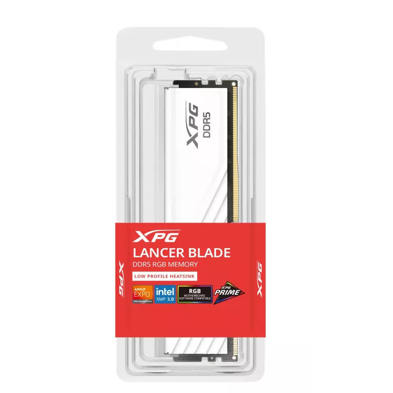 ADATA XPG Lancer Blade RGB AX5U6000C3032G-SLABRWH 32GB DDR5-6000 DIMM, valkoinen