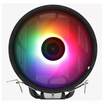 Ilmajäähdytin AEROCOOL Rave 3 FRGB 120 mm musta valkoinen — 3 lämpöputkea, ARGB, hydraulinen laakeri, 1800 kierr./min