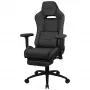 Aerocool ROYALASHBK premium ergonominen pelituoli jalkatuella Aeroweave-teknologia musta