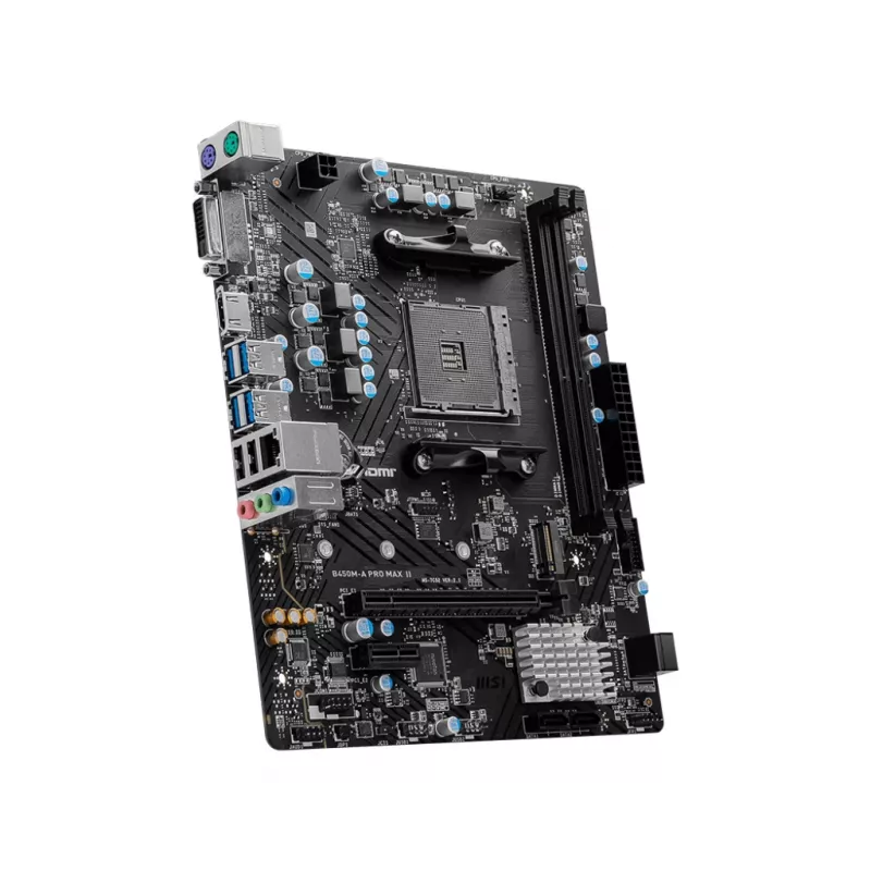 MSI B450M-A PRO MAX II -emolevy AMD B450 Socket AM4 micro ATX