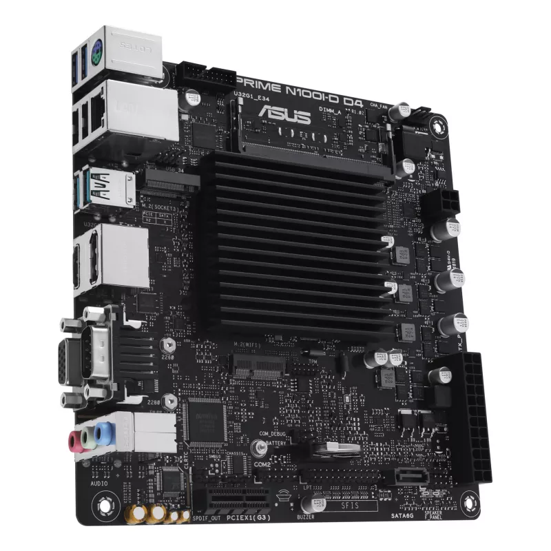 Emolevy ASUS PRIME N100I-D D4, Intel-piirisarja, ei kantaa, mini ITX
