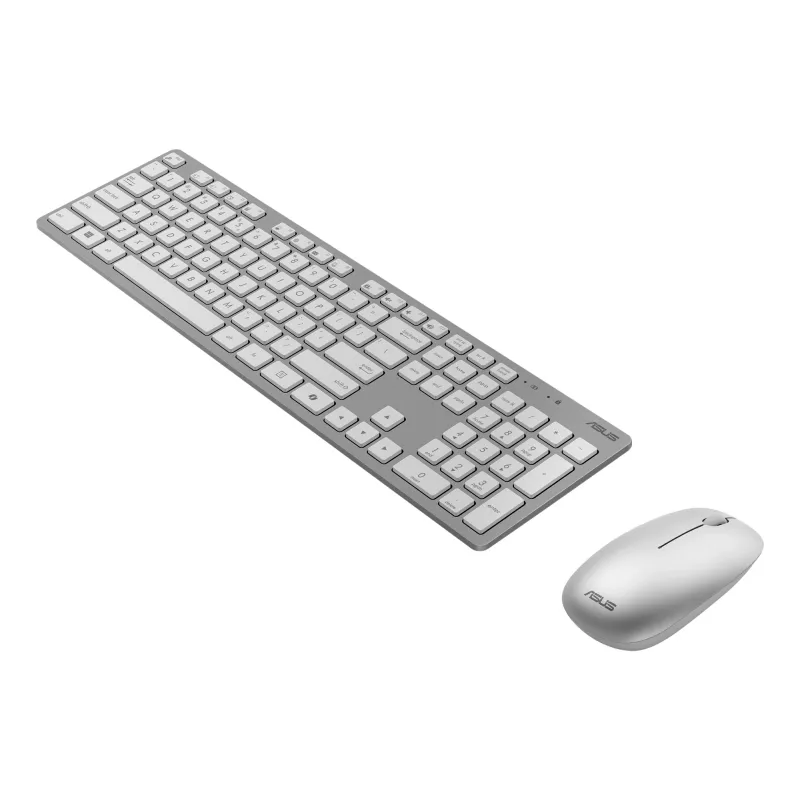 Langaton näppäimistö- ja hiirisarja ASUS W5000 venäläinen näppäimistöasettelu valkoinen