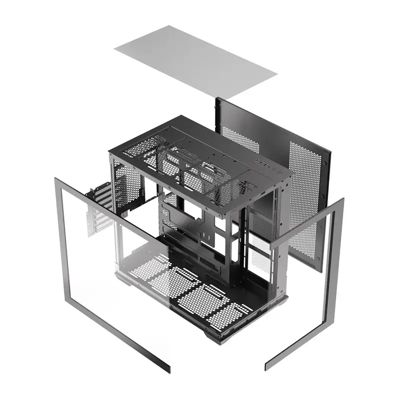 Tietokonekotelo Darkflash C280 (musta) – Mid-Tower ATX-yhteensopiva, etuverkkopaneeli