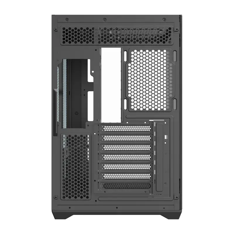 Tietokonekotelo Darkflash C280 (musta) 7 esiasennetulla tuulettimella
