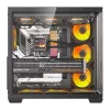 Tietokonekotelo Darkflash C280 (musta) 7 esiasennetulla tuulettimella