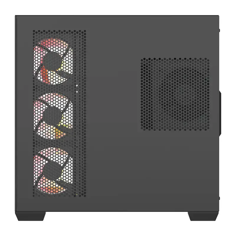 Tietokonekotelo Darkflash C280 (musta) 7 esiasennetulla tuulettimella