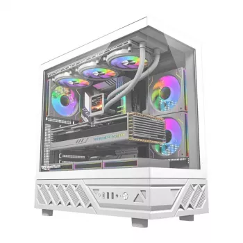 Tietokonekotelo DarkFlash DS950 (valkoinen) — Mid-Tower ATX-yhteensopiva kotelo