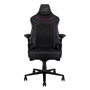 Universaali pelituoli ASUS ROG Courser — pehmustettu istuin, maks. paino 136 kg, istuin 670×700 mm, vähimmäispituus 140 cm, musta