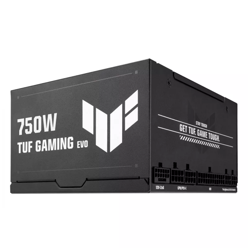 Virtalähde ASUS TUF Gaming 750G EVO — 750 W, ATX, 80 PLUS Gold, 20+4-pin, musta