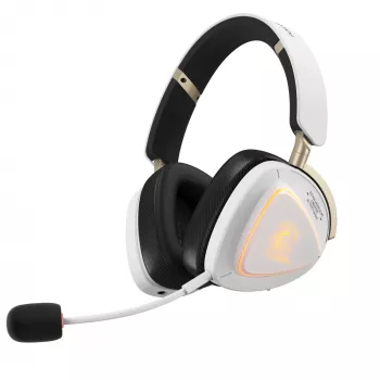 Headset ASUS ROG Delta II-KJP — korvapeitteinen, johdollinen ja langaton (Bluetooth), 20–20000 Hz, 325 g, musta/valkoinen