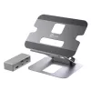 j5create JTS327 Multi-Angle 4K -telakointiteline, kannettavan tietokoneen teline, harmaa, alumiini, 40,6 cm (16 inch), 4 kg, Windows-kannettava / Mac