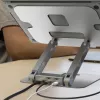 j5create JTS327 Multi-Angle 4K -telakointiteline, kannettavan tietokoneen teline, harmaa, alumiini, 40,6 cm (16 inch), 4 kg, Windows-kannettava / Mac