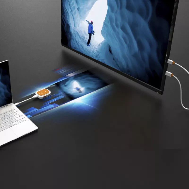 j5create ScreenCast FHD USB-C -langaton näytönlaajennin, dongle, USB, USB Type-C, valkoinen, 1 A, 0 - 40 °C