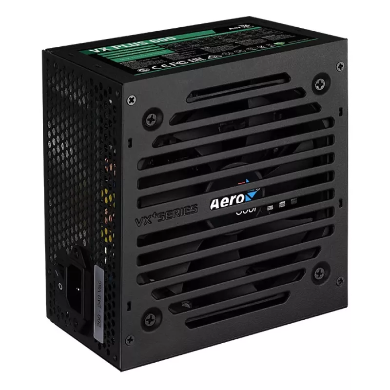 Aerocool VX PLUS 600 virtalähde 600 W 20+4 pin ATX ATX musta