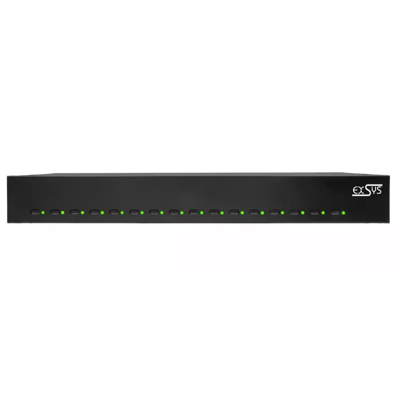 Laturi mobiililaitteille EXSYS EX-11016 Universal musta AC-pikalataus