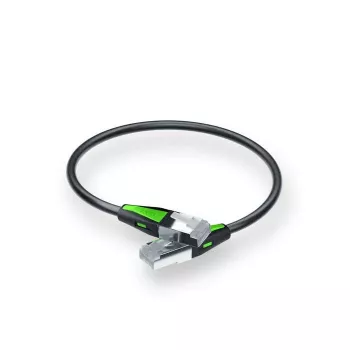 Verkkokaapeli Zyxel ACCESSORY-ZZ0109F Cat6a RJ-45–RJ-45 musta 0,18 m