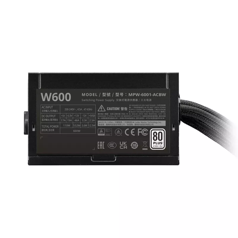 Virtalähde Cooler Master ELITE NEX White 600W