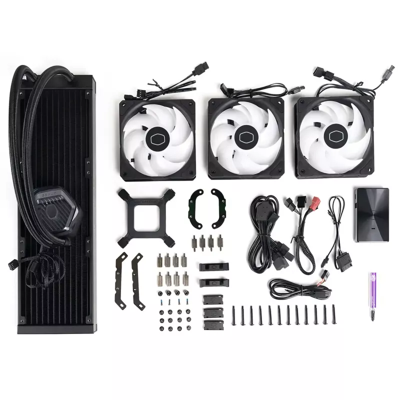 Nestjäähdytyssarja Cooler Master MasterLiquid 360 ATMOS 12 cm musta