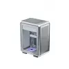 Tietokonekotelo Cooler Master MasterFrame 400 Mesh hopea, mATX, läpinäkyvä sivupaneeli, 1x 120 mm ARGB-tuuletin