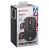 Langaton optinen RF Silent -hiiri DEFENDER Nexus MS-195 — 1600 DPI, 2,4 GHz, Nano-USB, molempikätinen, 2×AAA, musta