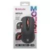 Langaton optinen RF Silent -hiiri DEFENDER Nexus MS-195 — 1600 DPI, 2,4 GHz, Nano-USB, molempikätinen, 2×AAA, musta