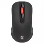 Langaton optinen RF Silent -hiiri DEFENDER Nexus MS-195 — 1600 DPI, 2,4 GHz, Nano-USB, molempikätinen, 2×AAA, musta
