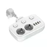 Seinäpistorasia ColorWay CW-CHE24PDW sisäänrakennetulla 24W USB-C Power Delivery -pistorasialla