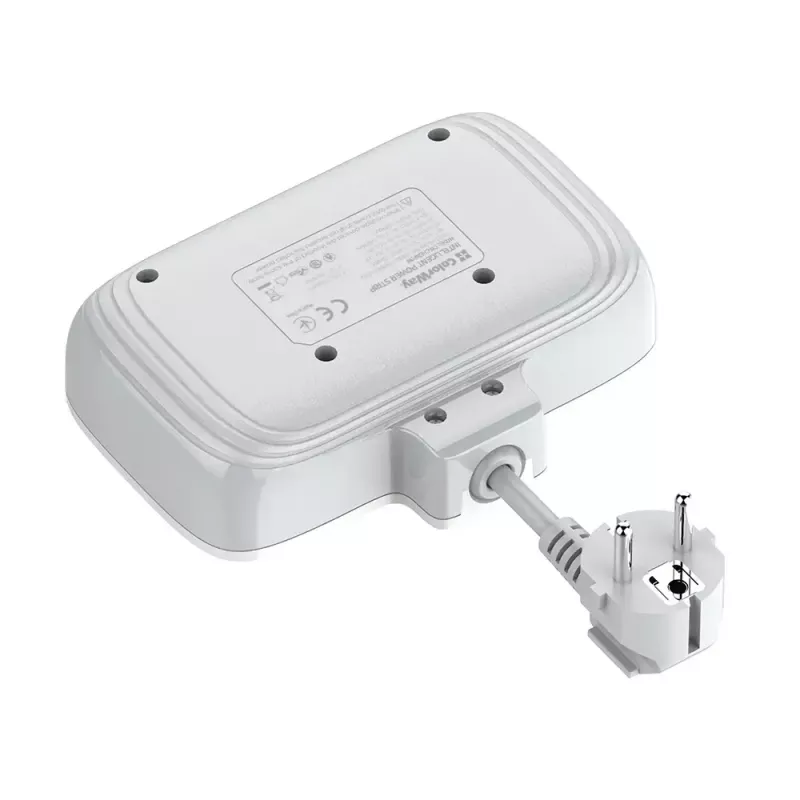 Seinäpistorasia ColorWay CW-CHE24PDW sisäänrakennetulla 24W USB-C Power Delivery -pistorasialla