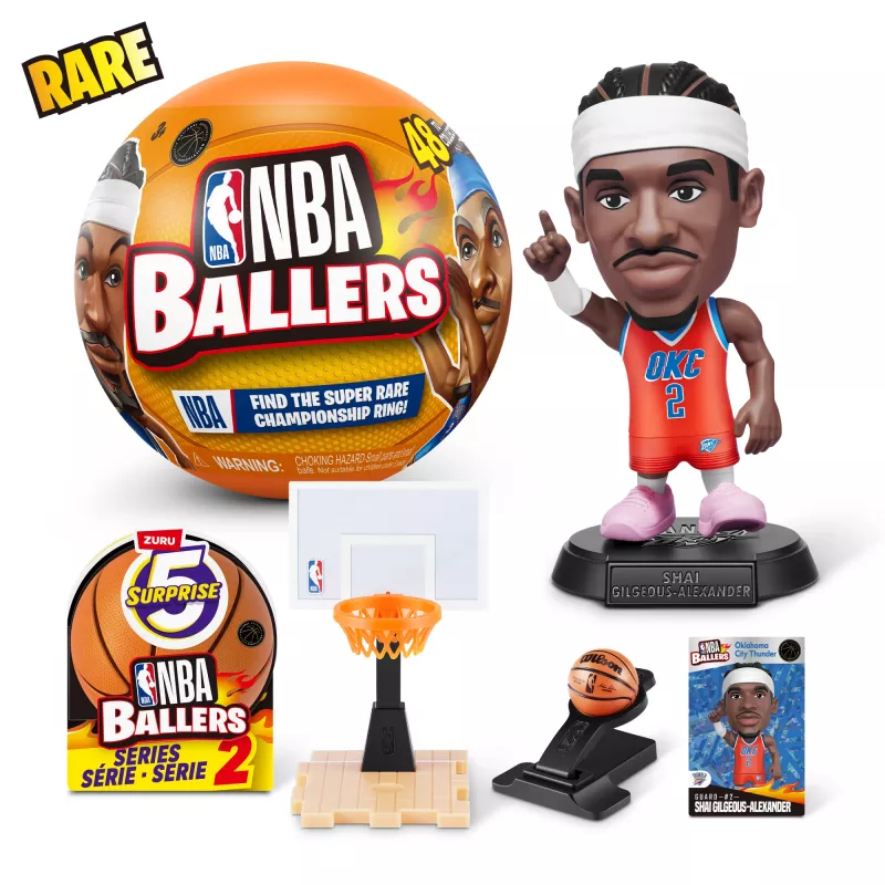 5 Surprise NBA Ballers sarja 2, 3 vuotta, monivärinen