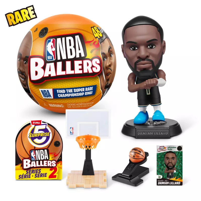 5 Surprise NBA Ballers sarja 2, 3 vuotta, monivärinen