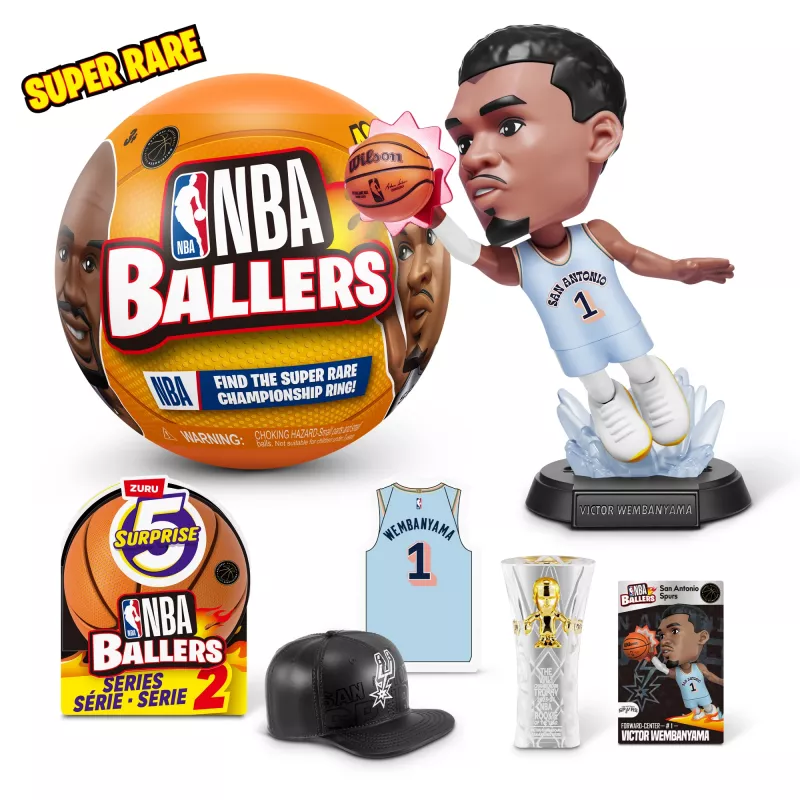 5 Surprise NBA Ballers sarja 2, 3 vuotta, monivärinen