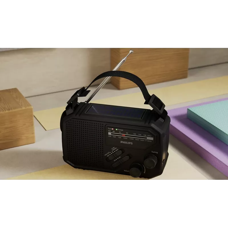 Kannettava radio Philips TAR1609/00 analoginen & digitaalinen AM FM musta