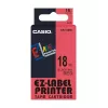 Tarratulostinnauha Casio XR-18RD1 musta punaisella