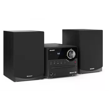 Hifi-mikrosarja Sharp XL-B512(BK) – 45 W, yksittäinen CD-soitin, FM-radio, MP3, banaaniliittimet kaiuttimille, musta